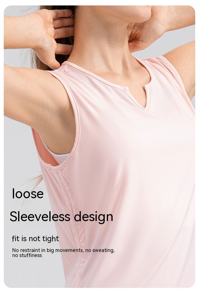 Fine Yarn Women's Summer Lightweight Breathable Yoga Vest