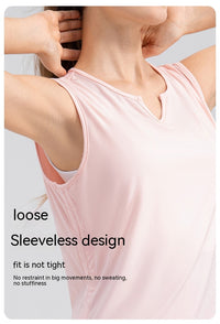 Fine Yarn Women's Summer Lightweight Breathable Yoga Vest