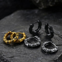 American Earrings Skull Vintage Texture Earrings