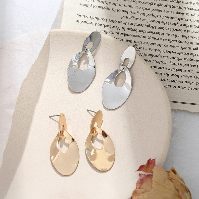 Hollow Double Hoop Earrings