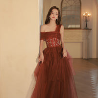Temperament One Shoulder Bridal Cocktail