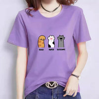 Loose Short Sleeve Casual T-shirt Plus Size Unisex Wear - Chic Angle