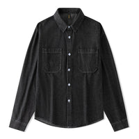 Women's Long Sleeve Denim Shirt All-matching Shirt