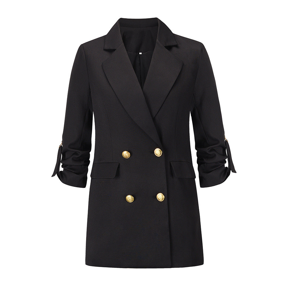 European And American Ladies British Polyester Small Suit