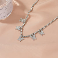 Simple Temperament Claw Chain Tassel Foot Decoration Fashion Beach Creative Rhinestone Butterfly Anklet