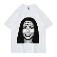 Women's Retro Short Sleeve Top Hip Hop T-shirt - Chic Angle