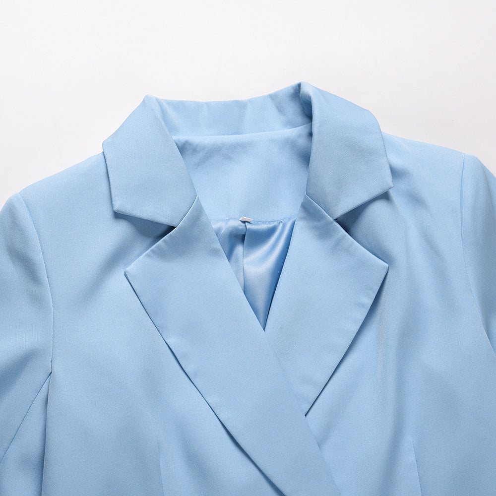 European And American Ladies British Polyester Small Suit