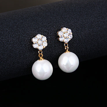 Long star and moon earrings