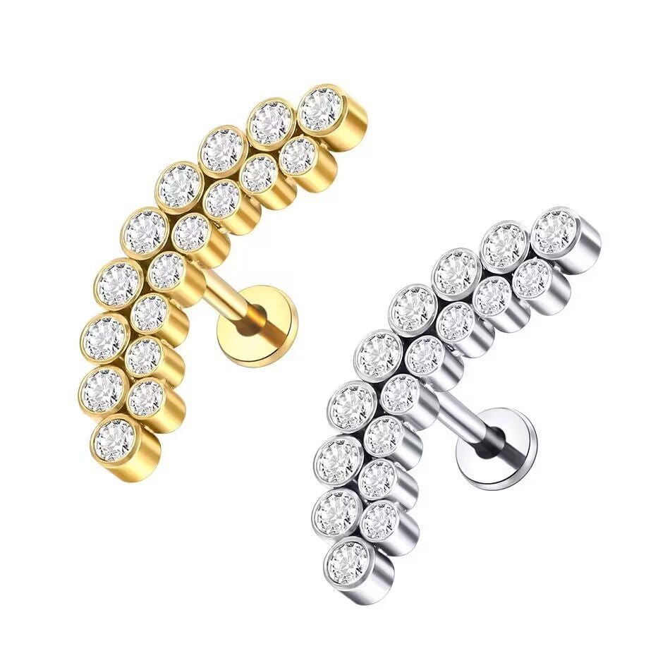 Titanium Nail Ear Bone Stud Welding Ball