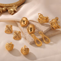 Women's Fashion Multi-layer Line Texture Earrings