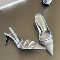 Women's Summer French Pointed Toe Strap High Heels