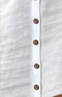 Stand-up Collar 34 Sleeve Shirt Button Casual Dress