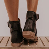 Plus Size Roman Style Women's Buckle Toe Slippers Flat Sandals