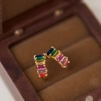Color Zircon Integrated Mosquito Coil Ear Clip Women