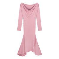 Pink Long-sleeved Dresses