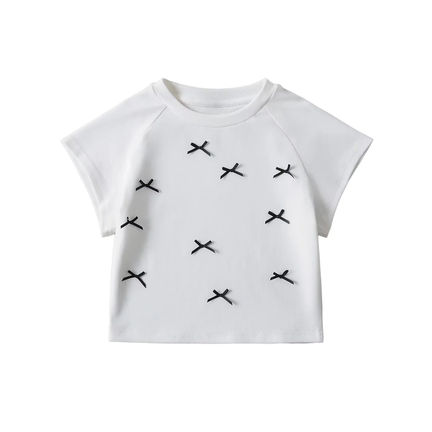 Women's Summer Hot Girl Round Neck Drop Shoulder Short Sleeve T-shirt