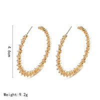 European And American Style Circle Burr Earrings