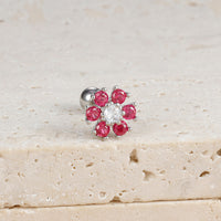 Micro Inlaid Zircon Petal Pendant Earrings For Women