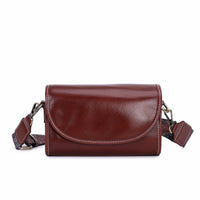 Simple Girl Commuting Cowhide Messenger Bag