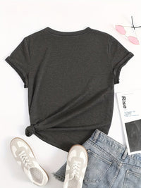 3D Printed T-shirt Women's Short Sleeve New - Chic Angle