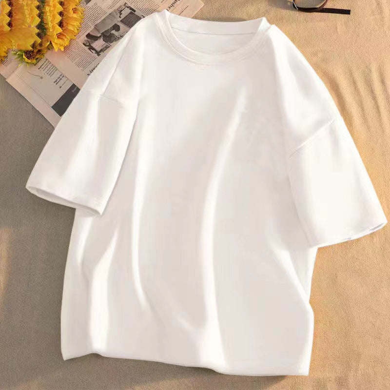 Women's V-neck Short-sleeved High-end Western Style Youthful-looking Casual Top - Chic Angle