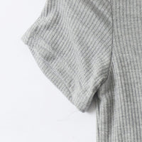 Women's Knitted Cotton Cardigan T-shirt Top