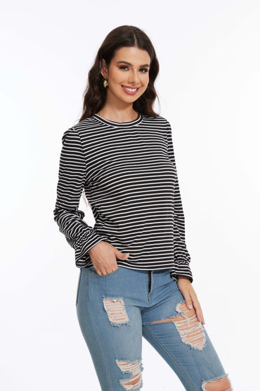 Women's Striped Long Sleeved Shirt