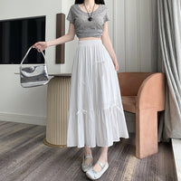French Ballet Style Bow Layered Cake Dress Skirt For Women