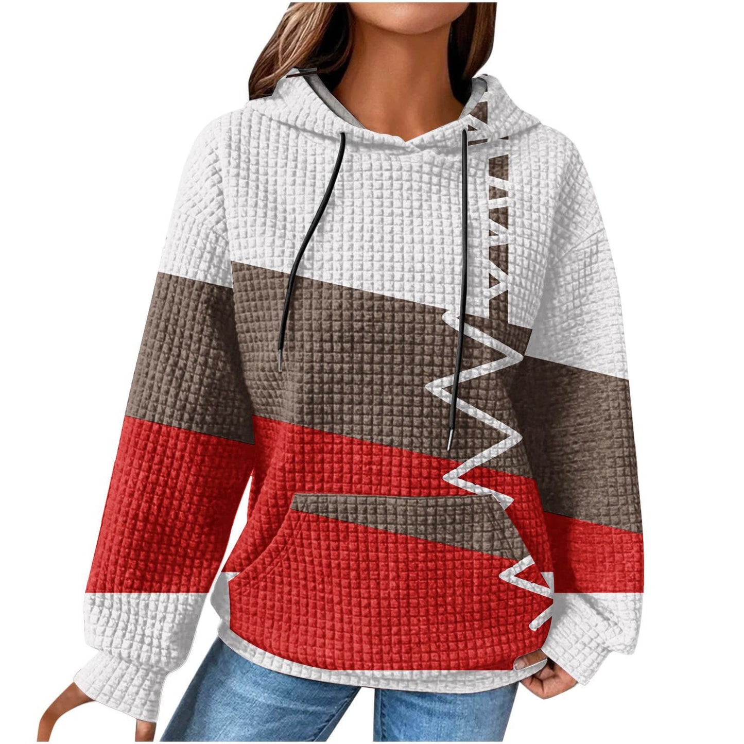Winter Hooded Sweater Digital 3D Printing Casual Style