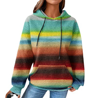 Winter Hooded Sweater Digital 3D Printing Casual Style