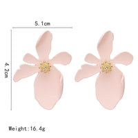 Fashion simple big flower earrings earrings