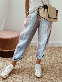 Women's Fashion Casual Drawstring Pocket Floral Floral Print Casual Jumpsuit