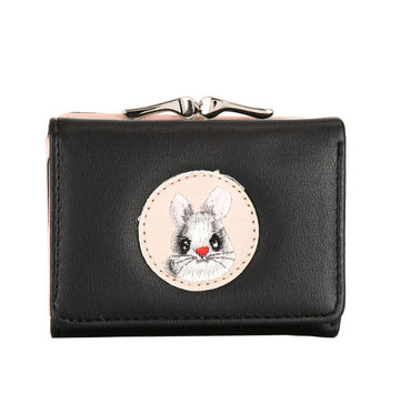 Short Women's Small Clip Bag Solid Color Cute Women's Coin Purse
