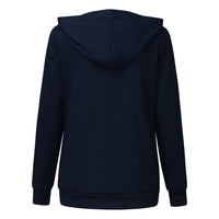 Solid Color Multifunctional Mom Nursing Wear Hooded Sweater