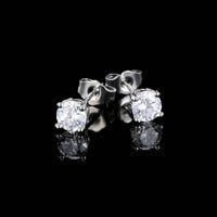 Four-claw Earrings Fashionable Temperament Sterling Silver Needle Hiphop Men And Women Earrings