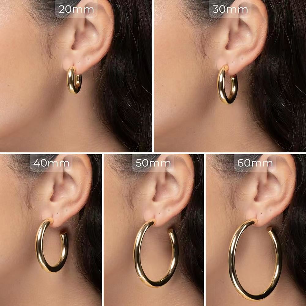 Silver Needle Color-preserving Anti-allergy Earrings