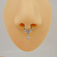 316L Medical Steel New Zircon Nasal Septum Nail