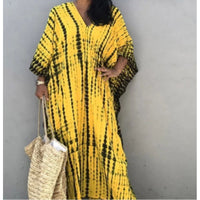 Rayon Printed Blooming Loose Vacation Robe Beach Dress Bikini Sun Protection Shirt