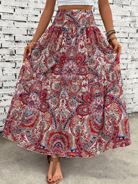All-matching Slim Fit Pleated High Waist Long Skirt