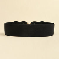 Stylish Women's Wide Belt Elastic Elastic Metal Circle With Jacket Shirt-skirt Waist Seal