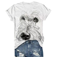 European Hip Hop Series Digital 3D Printing Ladies Street Short-sleeved Sports T-shirt - Chic Angle