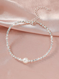 Female Fashion Cross Double-circle Anklet - Chic Angle