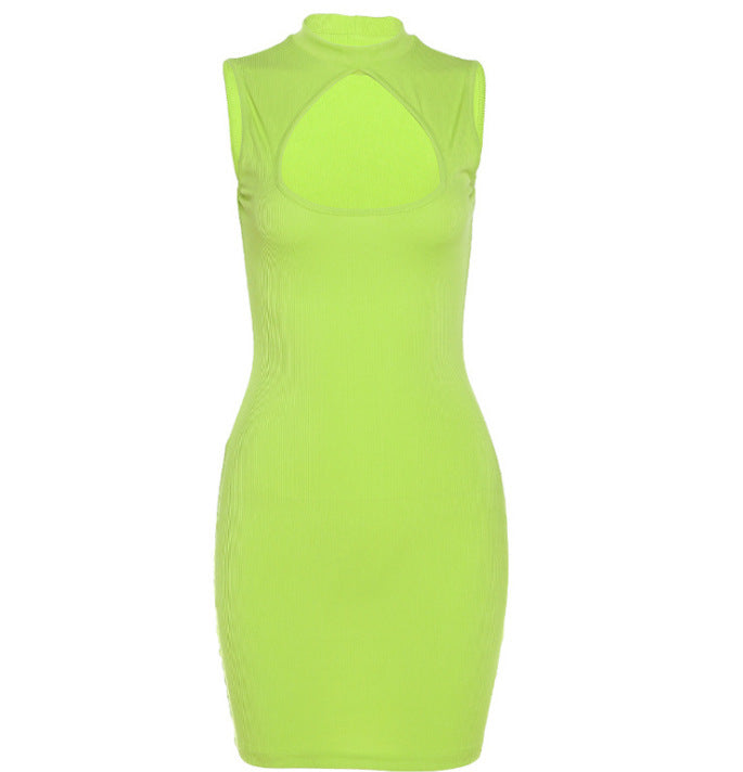 Sexy Hollow Cheongsam-style Hip Dress