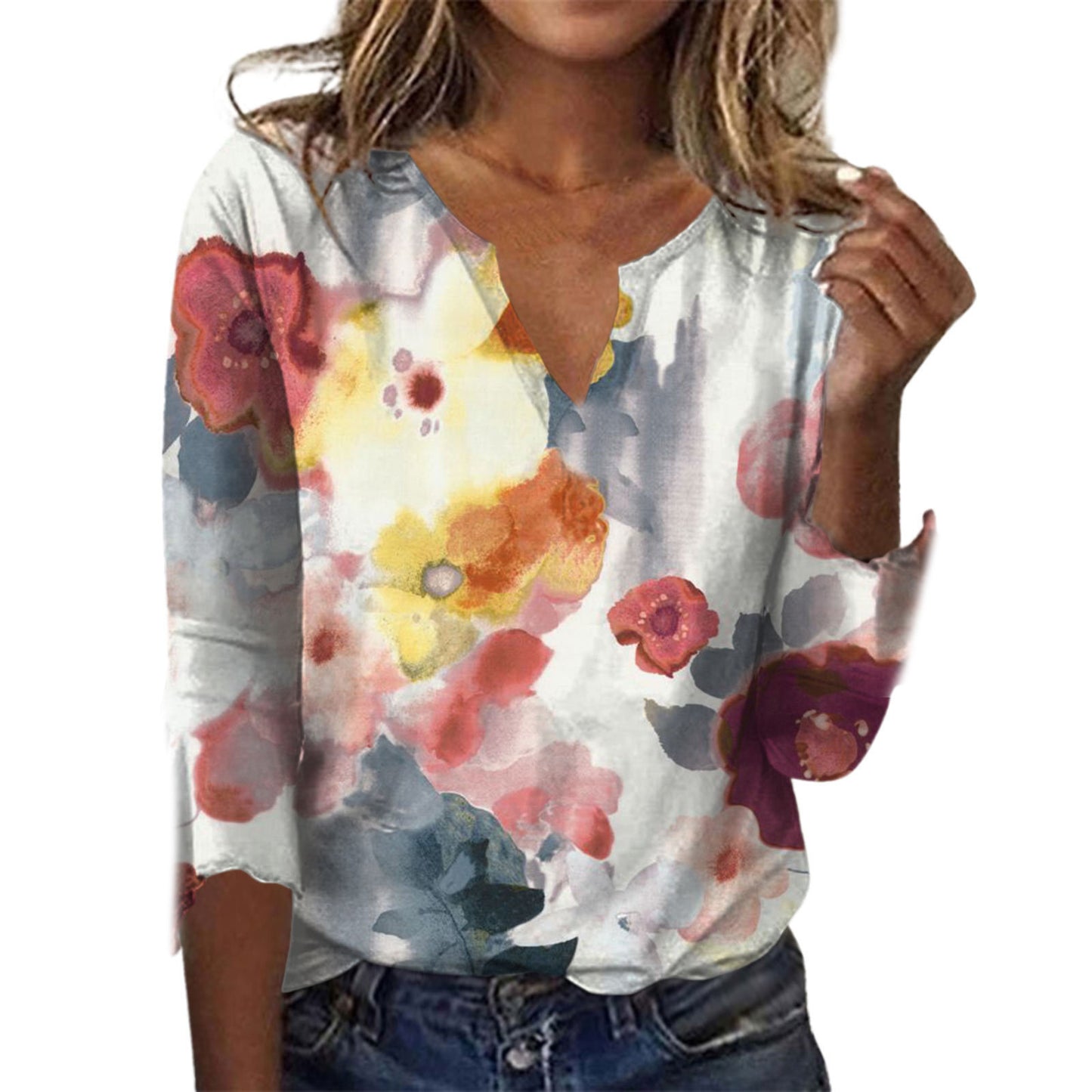Women's Fashion Loose Summer Printed Top