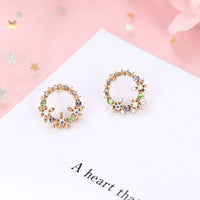 European And American Style Wreath Earrings