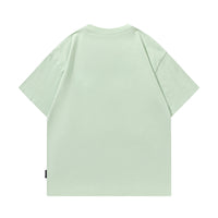 Retro Inkjet XINGX Loose Short Sleeve Men And Women Heavy Round Neck Half Sleeve T-shirt