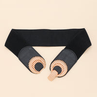 Fashionable loose tight weave female girdle elastic contracted tie-in overcoat dress single circle female waist seal