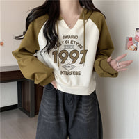 Loose Slimming Thin All-matching Hooded Top