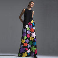European And American Women's Sleeveless Printed Dresses