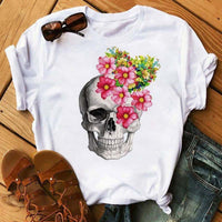 Vintage Print Letter Fashion Clothing Short-sleeved T-shirt